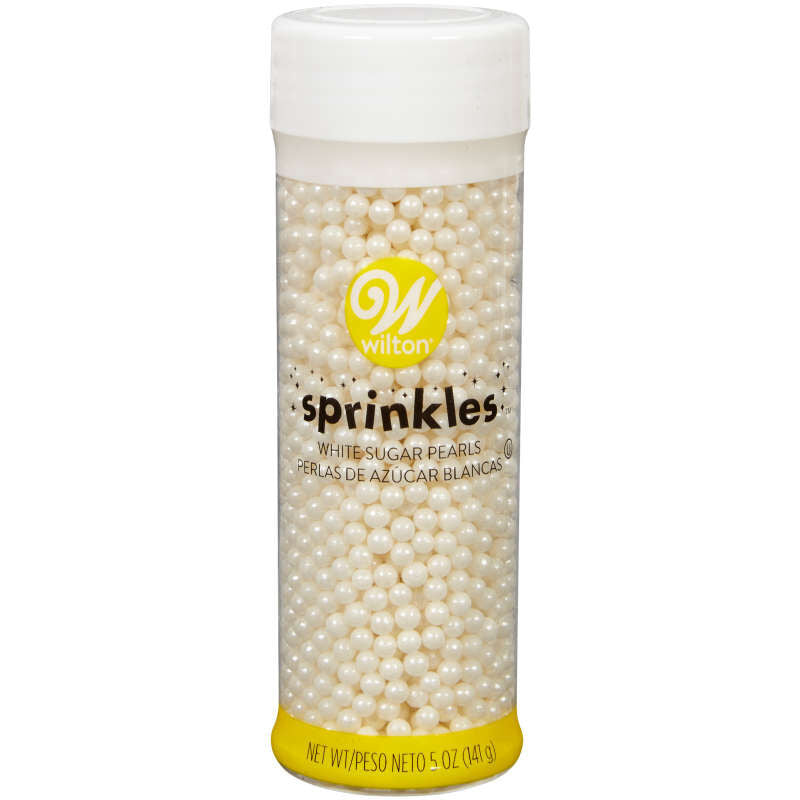 Wilton White Sugar Pearls 5oz