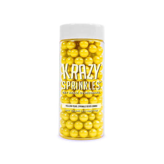 Krazy Sprinkles Yellow Pearl Edible Beads